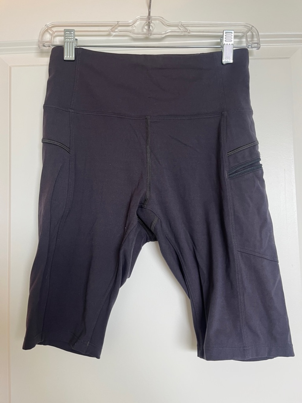 Stio Gray Bike Shorts with Side Zip Pocket